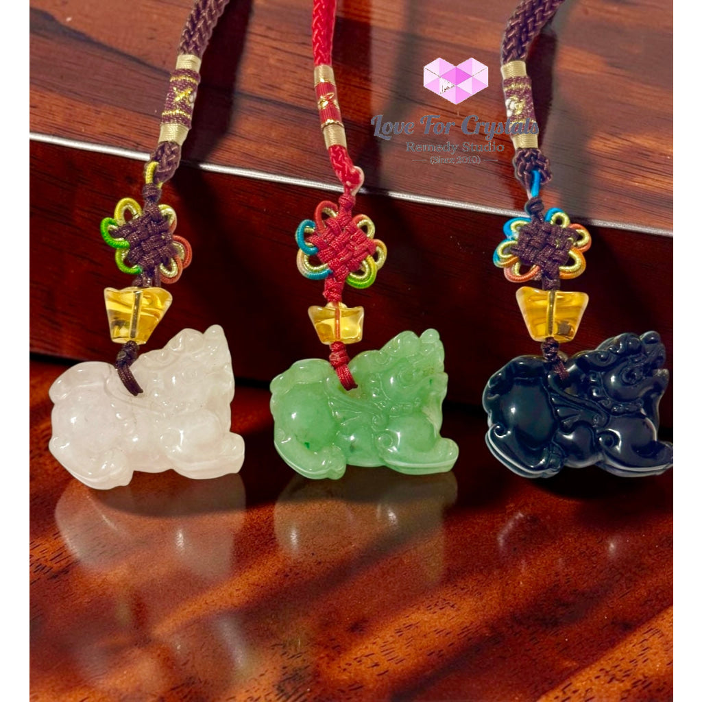 Pixiu Crystal Bag Charm (Wealth • Luck • Protection) - Crystals