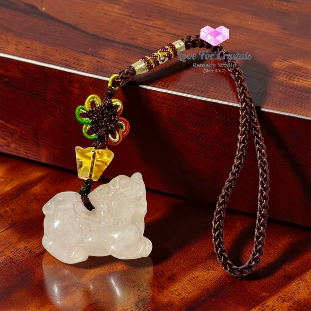 Pixiu Crystal Bag Charm (Wealth • Luck • Protection) - Crystals