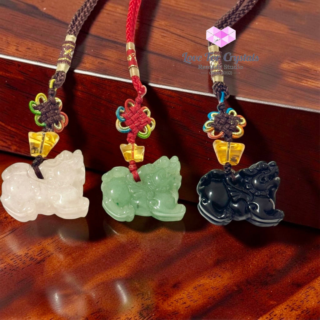 Pixiu Crystal Bag Charm (Wealth • Luck • Protection) - Crystals