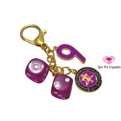 Power Of 9 Windfall Amulet Keychain for prosperity & good fortune Feng shui