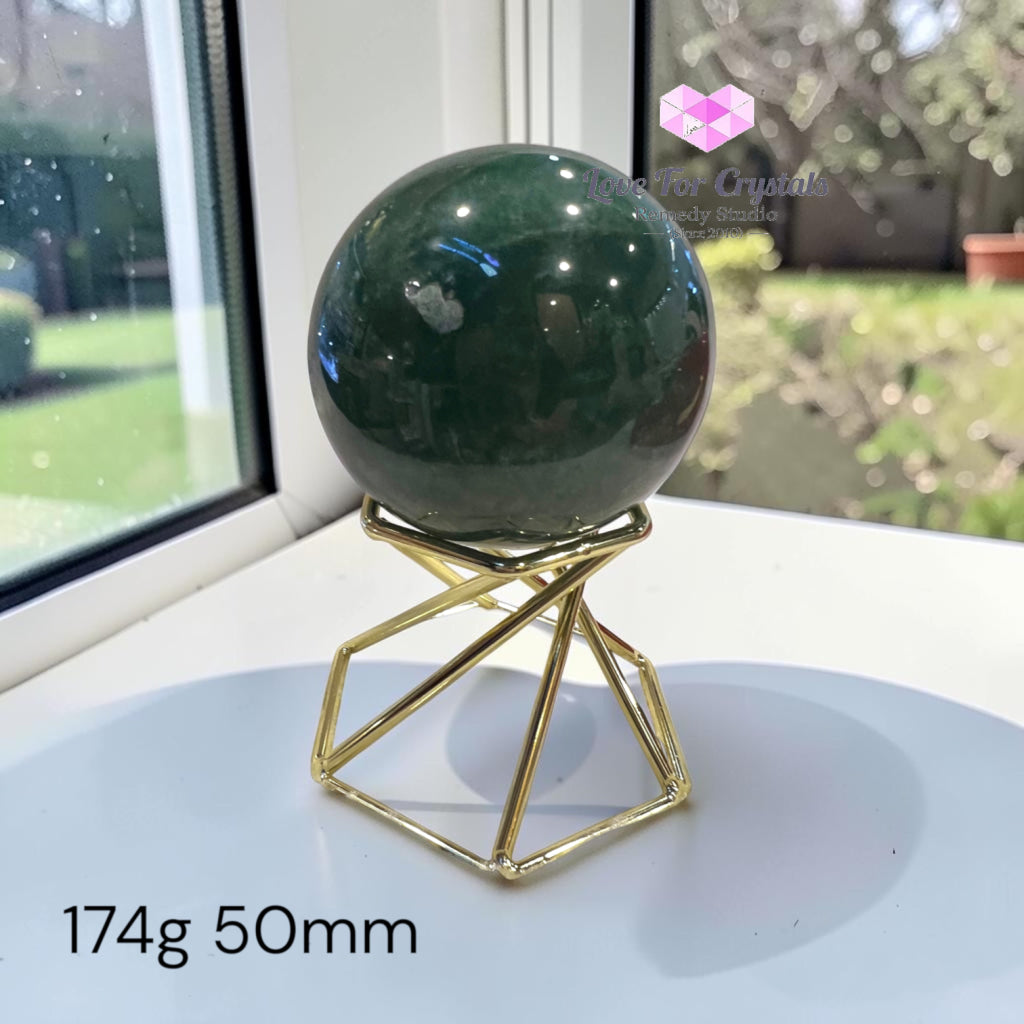 Premium Green Aventurine Sphere (Orb of Fortune & Luck) Brazil (AAA) - 174g 50mm - Crystal spheres