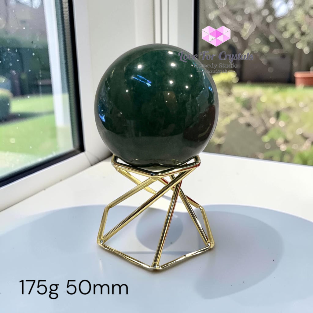 Premium Green Aventurine Sphere (Orb of Fortune & Luck) Brazil (AAA) - 175g 50mm - Crystal spheres
