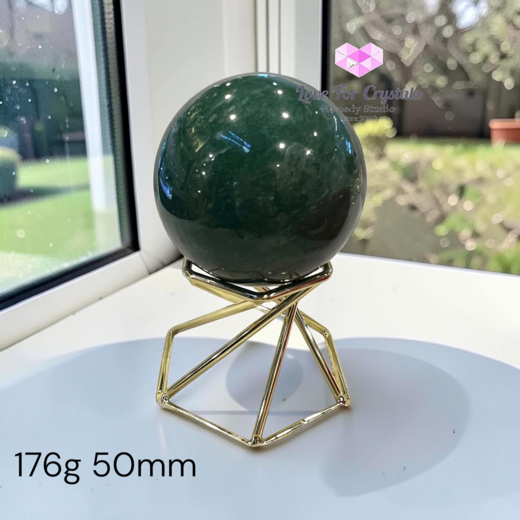 Premium Green Aventurine Sphere (Orb of Fortune & Luck) Brazil (AAA) - 176g 50mm - Crystal spheres