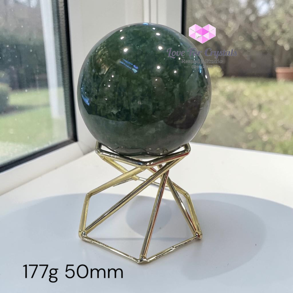Premium Green Aventurine Sphere (Orb of Fortune & Luck) Brazil (AAA) - 177g 50mm - Crystal spheres