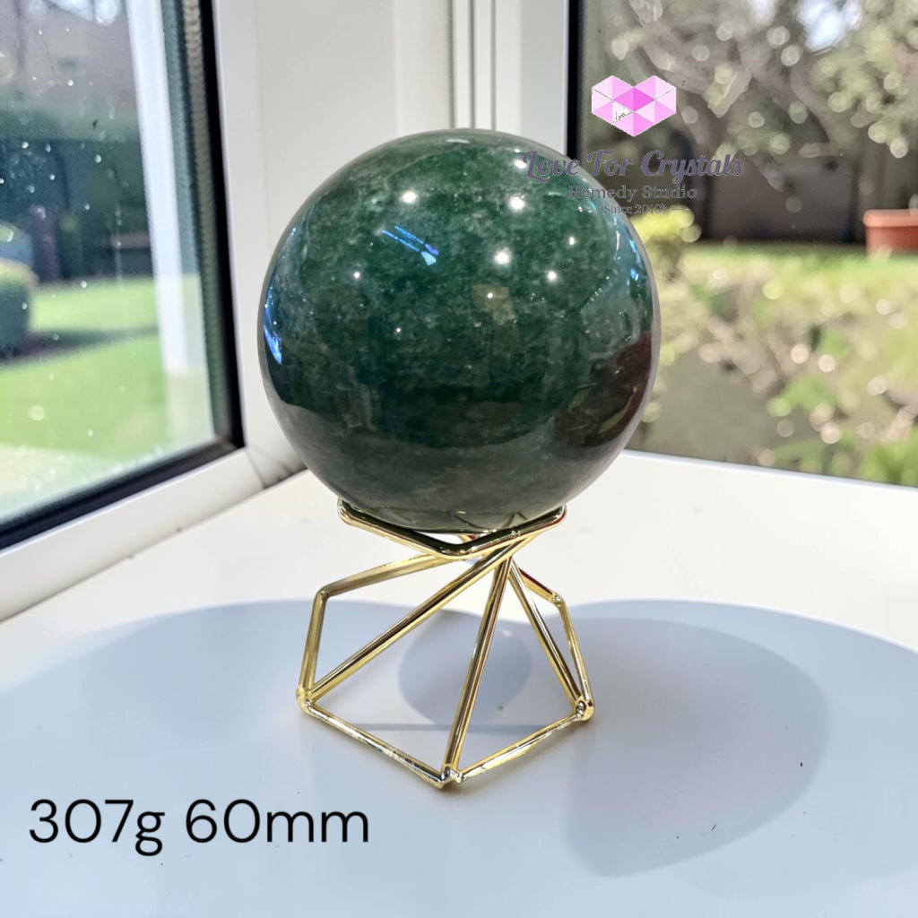 Premium Green Aventurine Sphere (Orb of Fortune & Luck) Brazil (AAA) - 307g 60mm - Crystal spheres