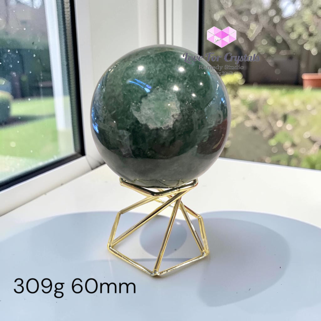 Premium Green Aventurine Sphere (Orb of Fortune & Luck) Brazil (AAA) - 309g 60mm - Crystal spheres