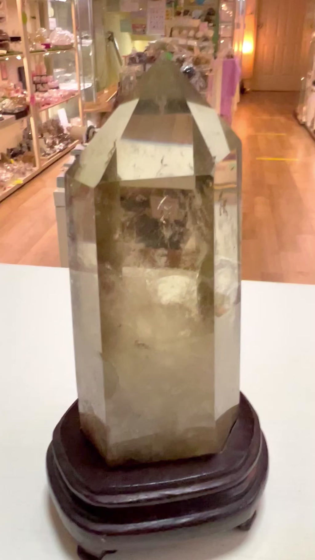 Citrine (Smoky) Large Point (0.92kg) 15 x 7cm