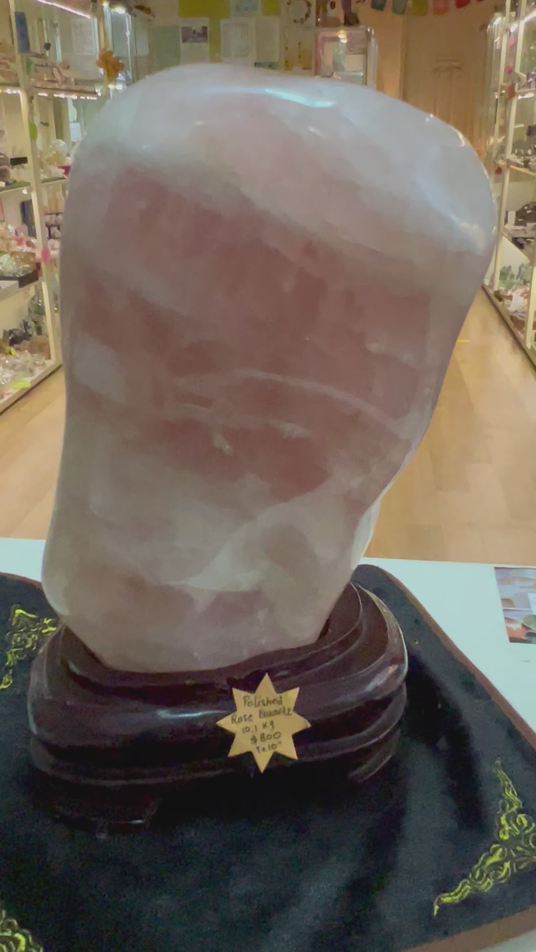 Rose Quartz Polished Big Display (7x10") 10.1kgs