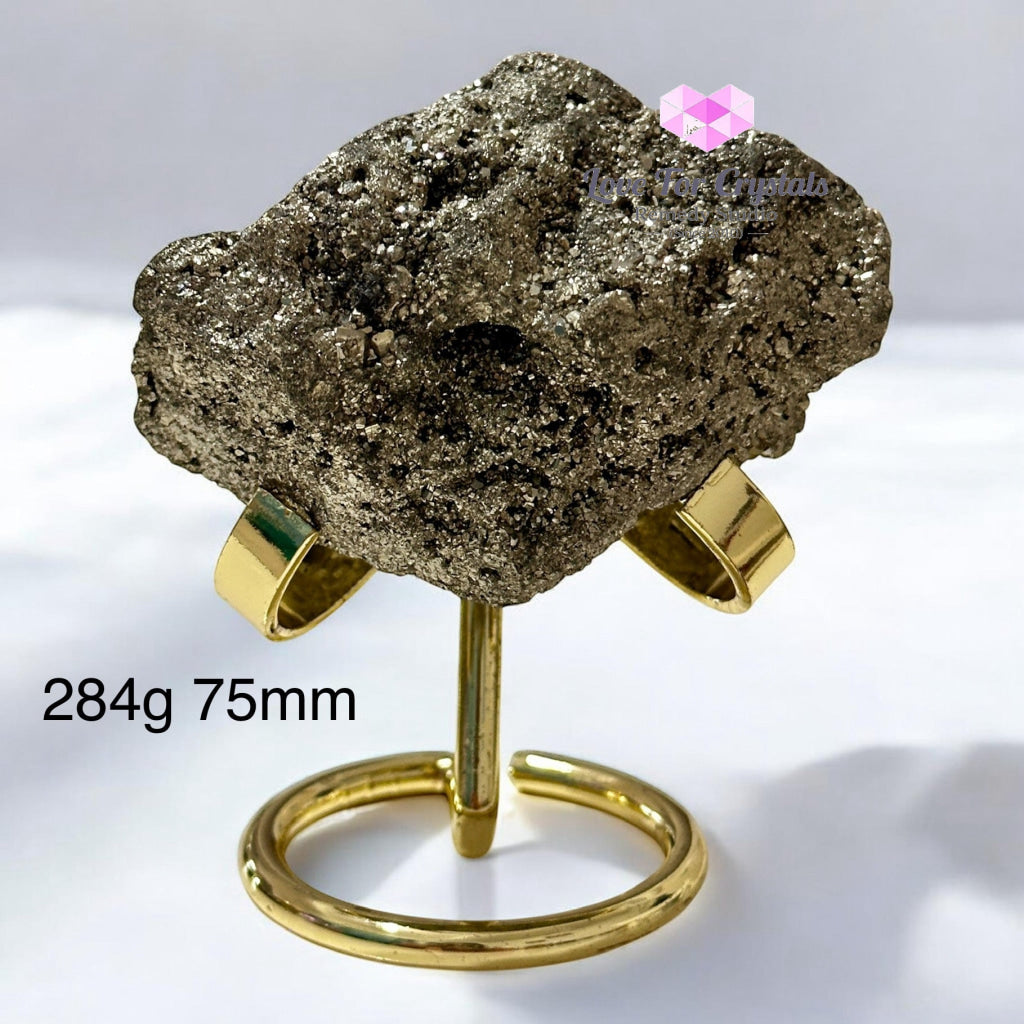 Pyrite Cluster with Stand - 284g 75mm - Pyrite