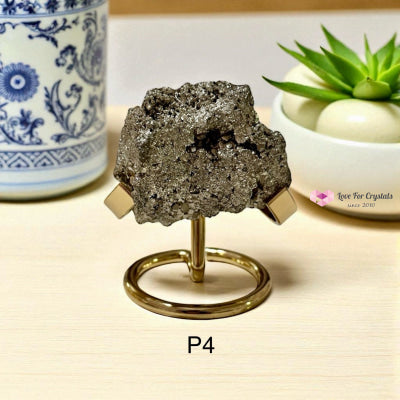 Pyrite Cluster with Stand (50-60mm) Photo 4 Pyrite