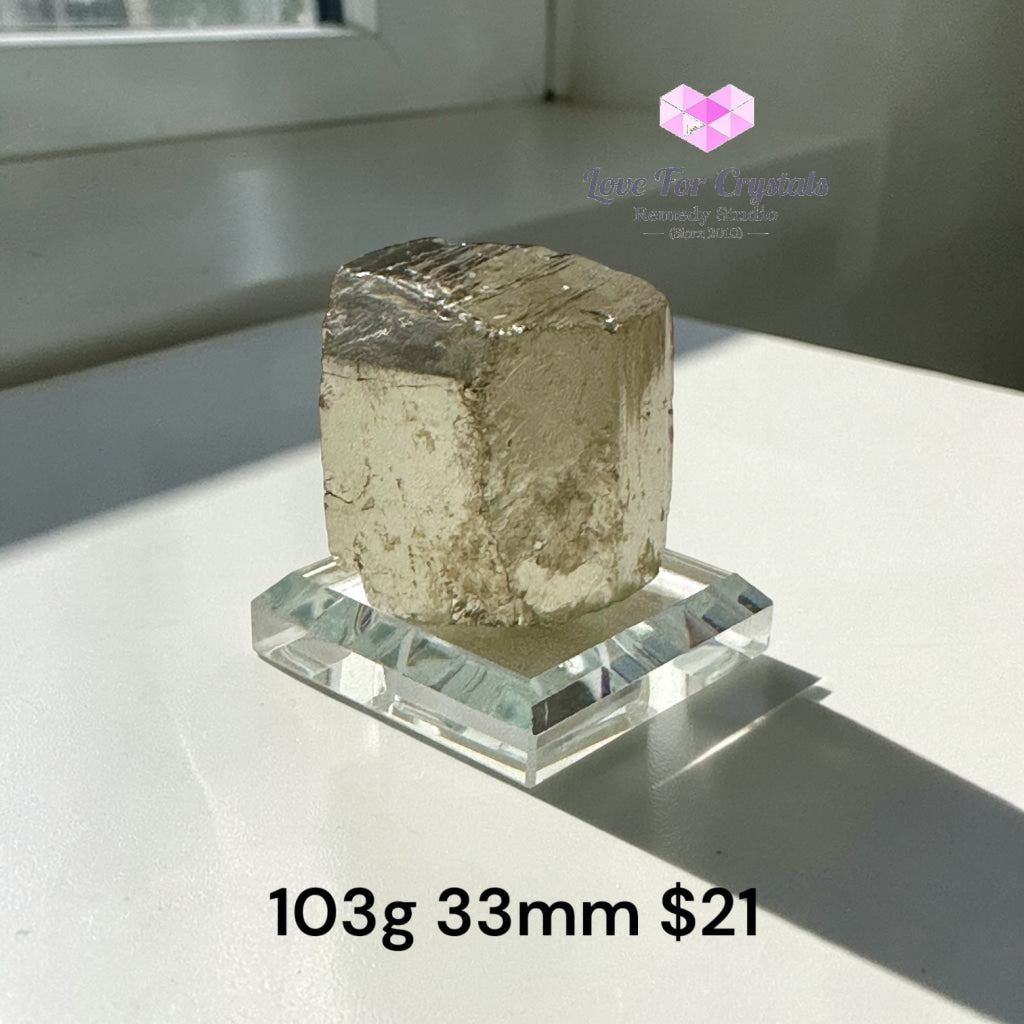 PYRITE CUBEITE (Wealth Builder Stone) Peru - 103g 33mm - Pyrite