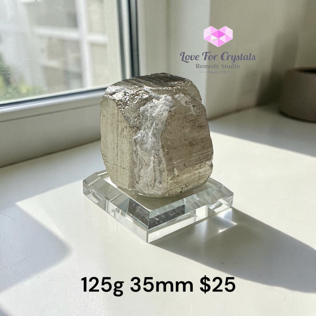 PYRITE CUBEITE (Wealth Builder Stone) Peru - 125g 35mm - Pyrite