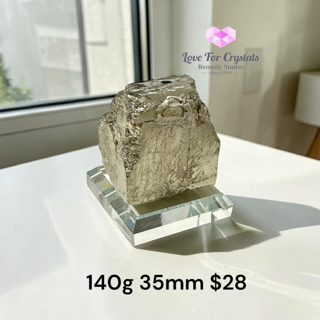 PYRITE CUBEITE (Wealth Builder Stone) Peru - 140g 35mm - Pyrite