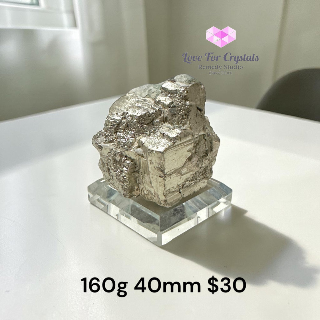 PYRITE CUBEITE (Wealth Builder Stone) Peru - 160g 40mm - Pyrite