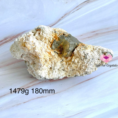 Pyrite Matrix (Mineral Gallery) Peru 1479G 180Mm Raw Crystals
