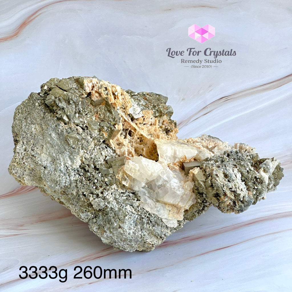 Pyrite Matrix (Mineral Gallery) Peru 3333G 260Mm Raw Crystals