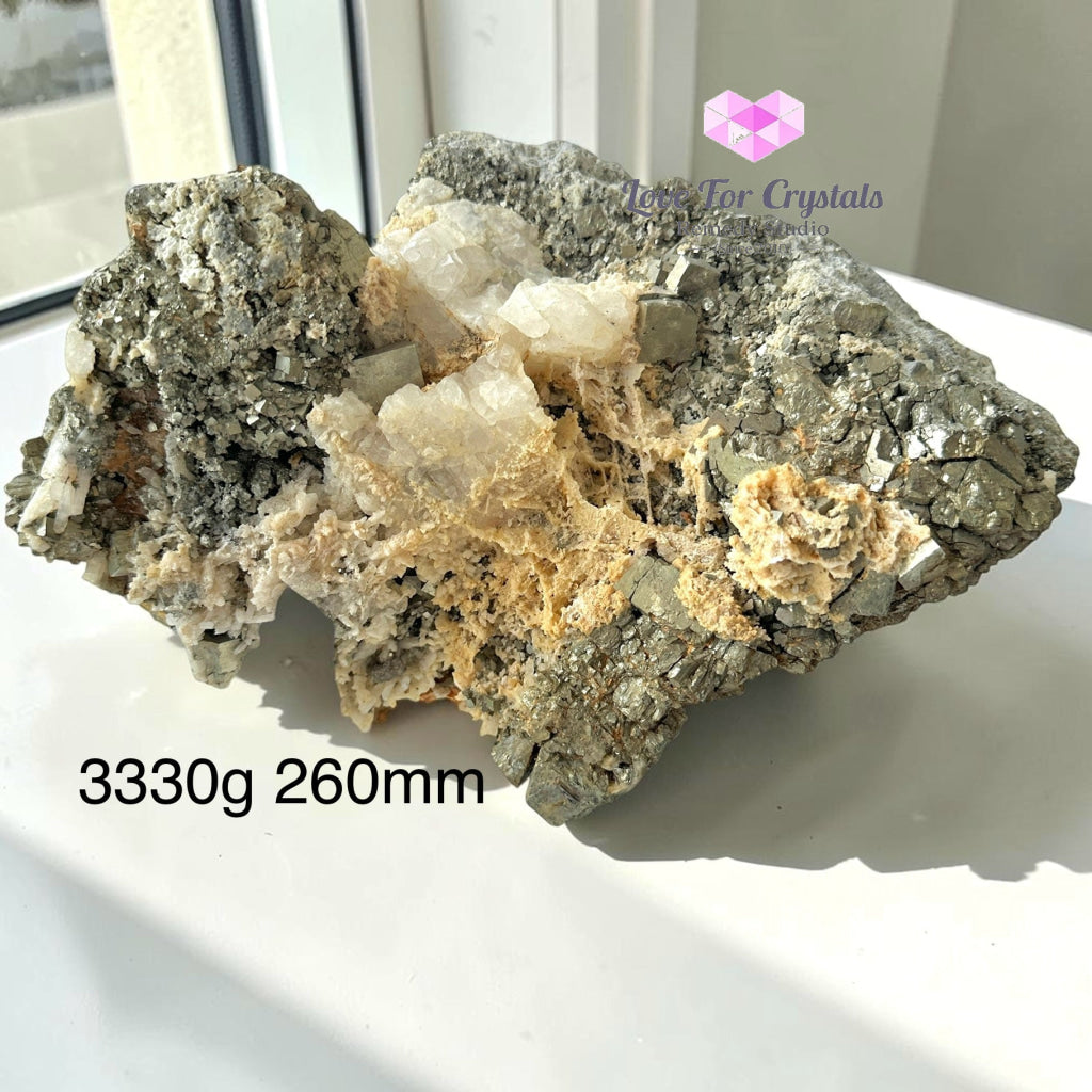 Pyrite Matrix (Mineral Gallery) Peru - 3333g 260mm - Raw crystals