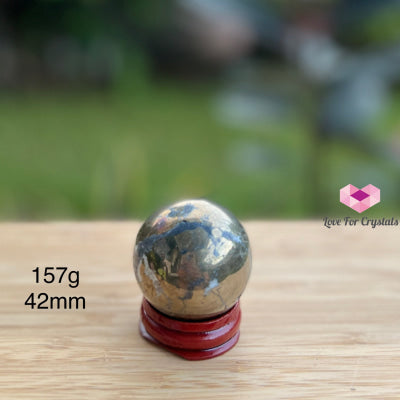 Pyrite Sphere (Peru) 157G 42Mm Crystal Sphere