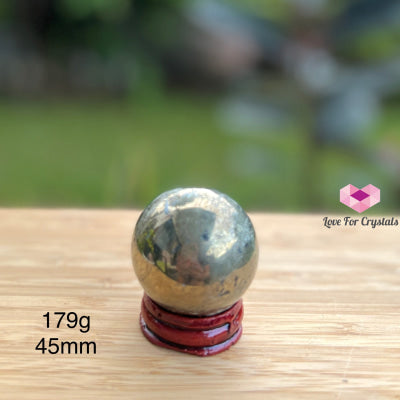 Pyrite Sphere (Peru) 179G 45Mm Crystal Sphere