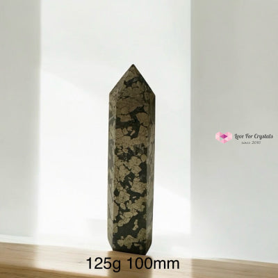 Pyrite Tower Point (Peru) Dissolver of Misfortune for Period 9 (Years 2024-2043) 125g 100mm Pyrite