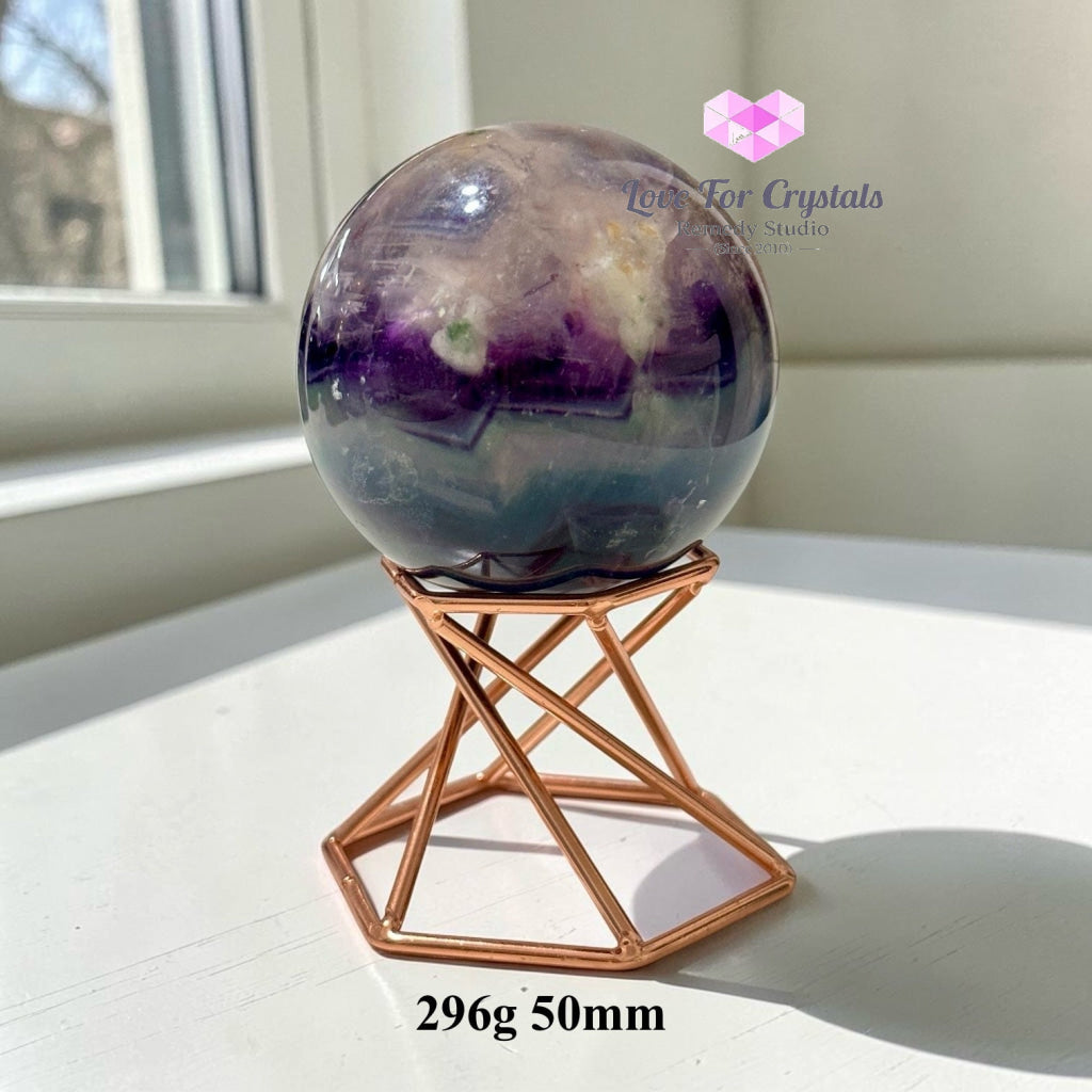 Rainbow Fluorite Sphere (Mexico) - 296g 50mm - Fluorite