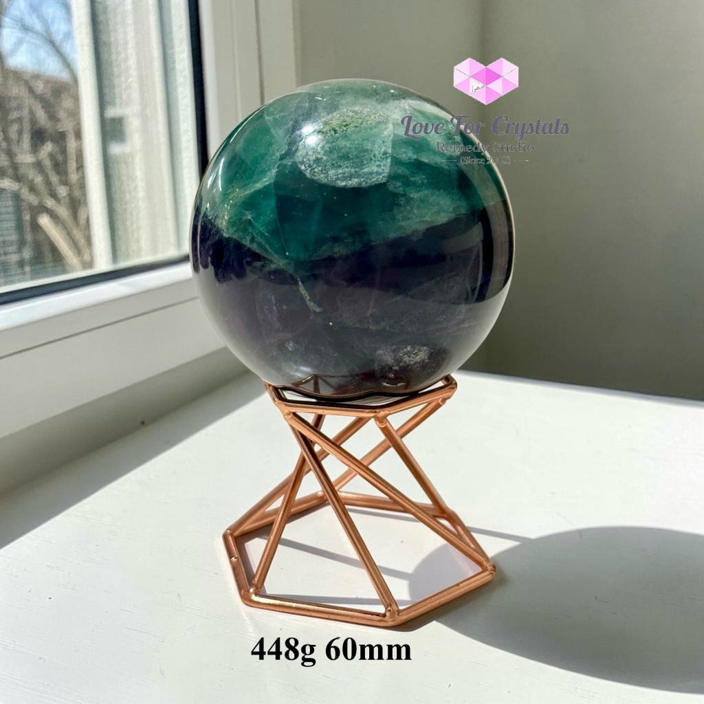 Rainbow Fluorite Sphere (Mexico) - 448g 60mm - Fluorite