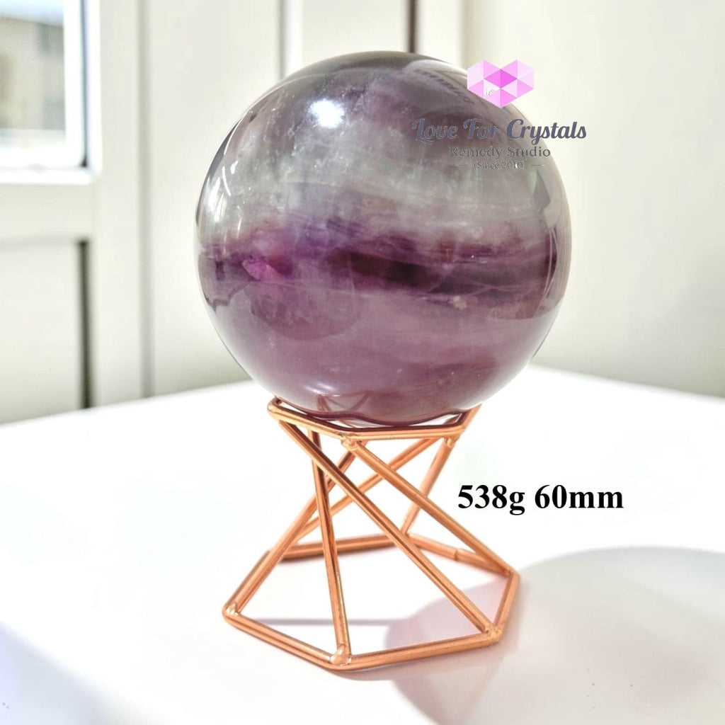 Rainbow Fluorite Sphere (Mexico) - 538g 60mm - Fluorite