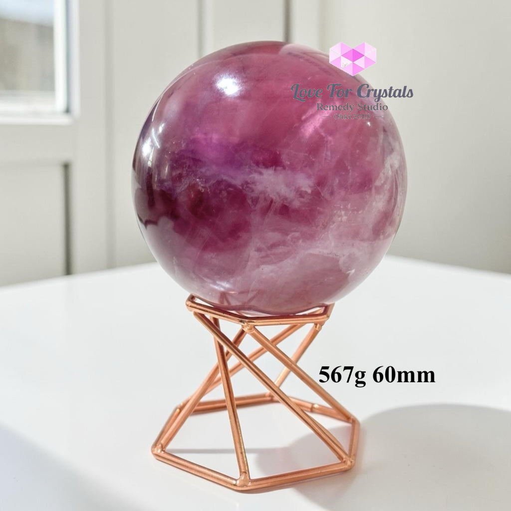 Rainbow Fluorite Sphere (Mexico) - 567g 60mm - Fluorite