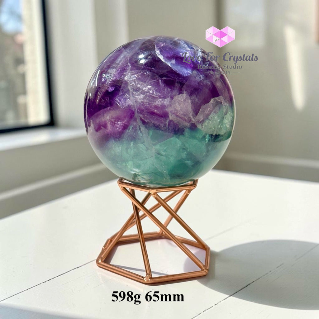 Rainbow Fluorite Sphere (Mexico) - 598g 65mm - Fluorite