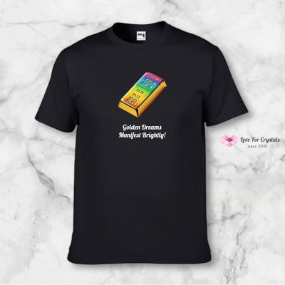 Rainbow Prosperity Gold Bar (Shirts of Fortune) by Fort M Treasures Black M