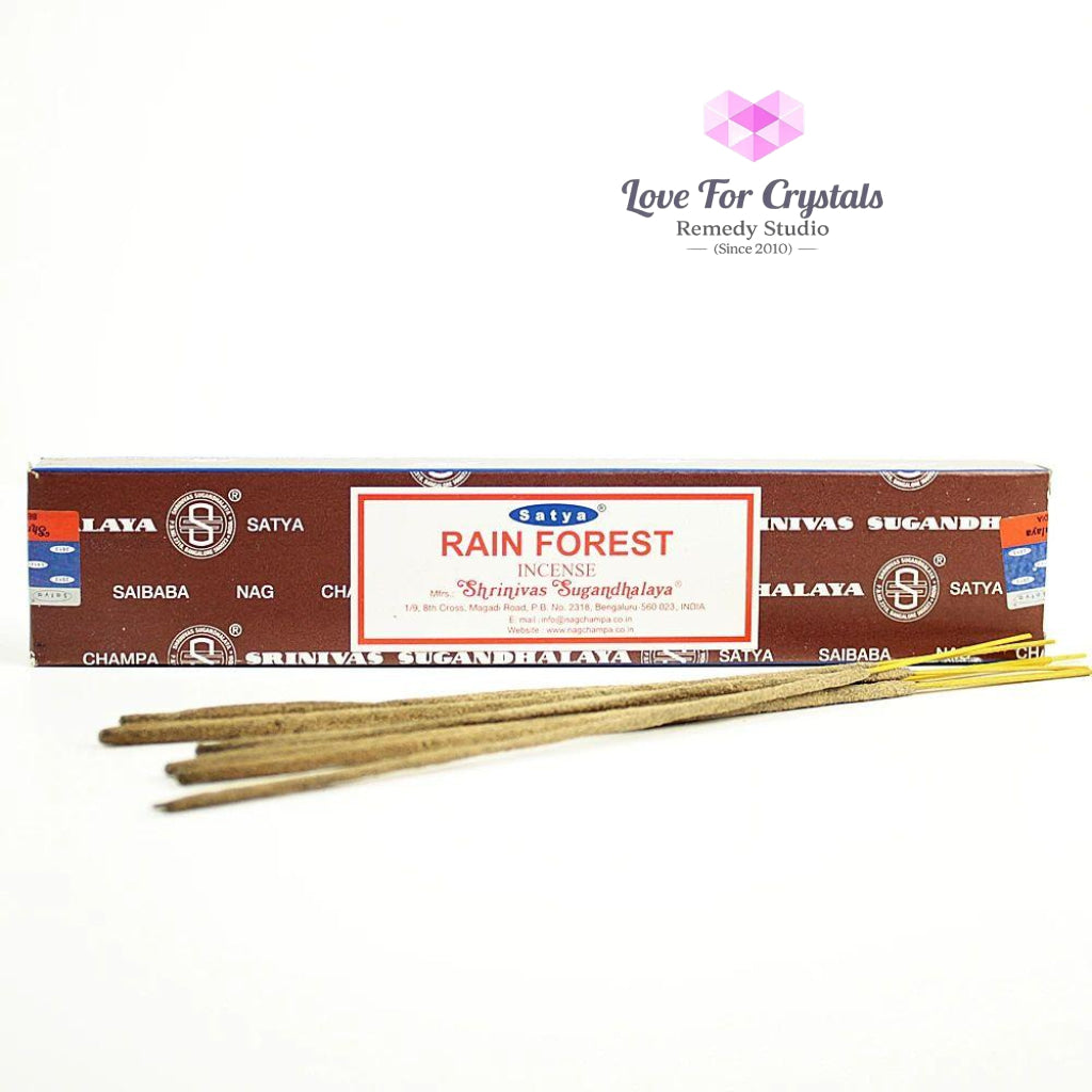 Rainforest Incense Stick Satya (Box Of 12 Sticks)
