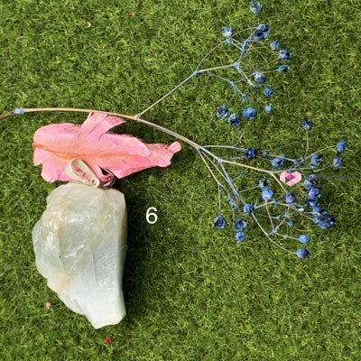 Raw Aquamarine Pendant (Brazil) Silver Plated Pendants & Necklaces