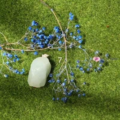 Raw Aquamarine Pendant (Brazil) Silver Plated Pendants & Necklaces