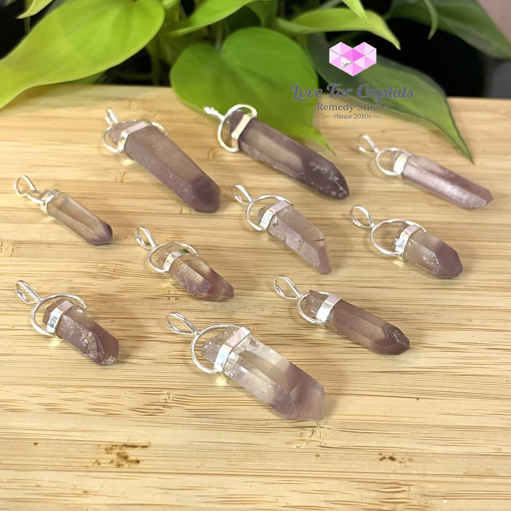 Raw Lithium Pendant (Brazil) Silver Plated Pendants & Necklaces