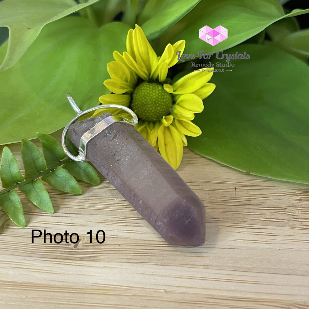 Raw Lithium Pendant (Brazil) Silver Plated Pendants & Necklaces