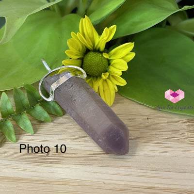 Raw Lithium Pendant (Brazil) Silver Plated Pendants & Necklaces