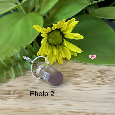 Raw Lithium Pendant (Brazil) Silver Plated Pendants & Necklaces