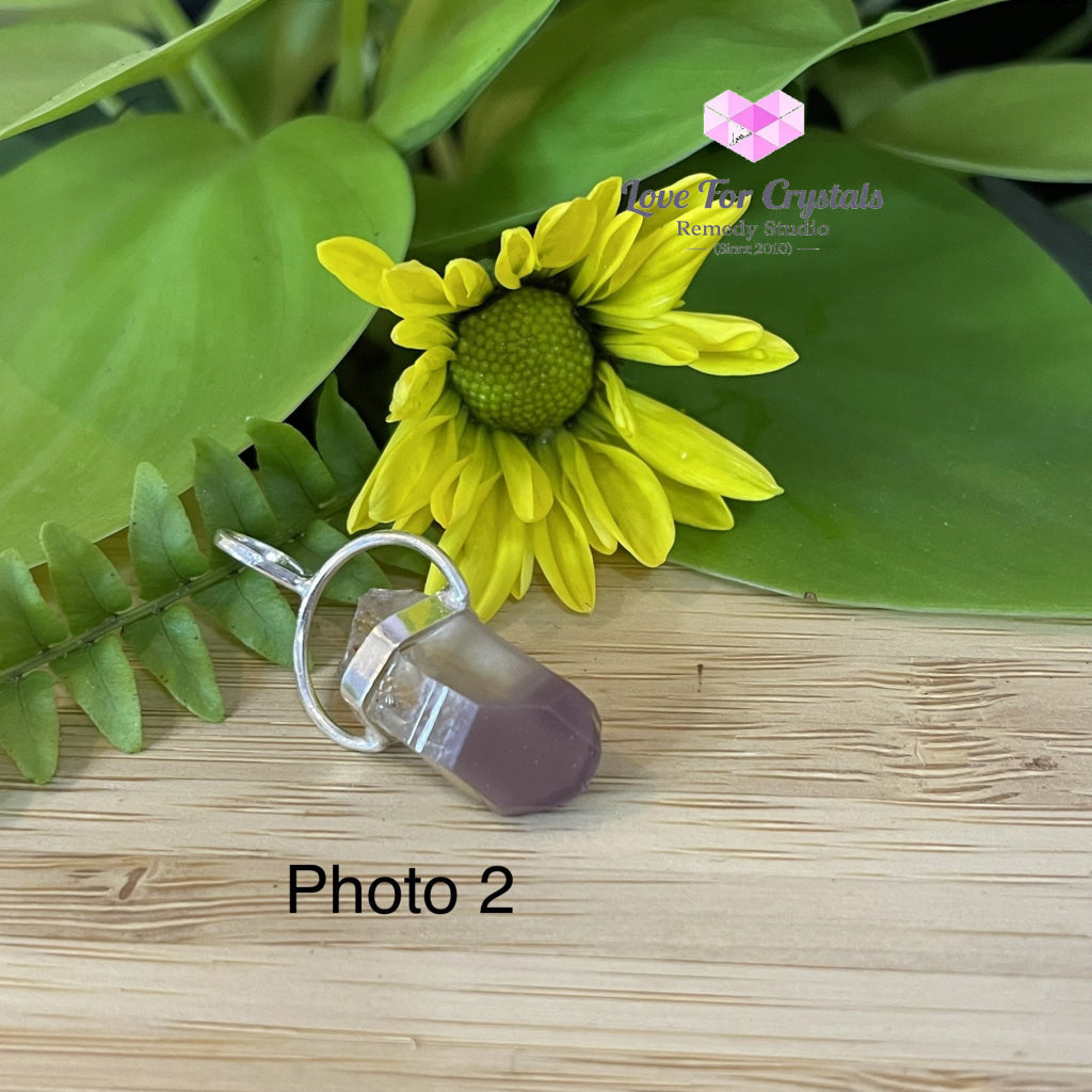 Raw Lithium Pendant (Brazil) Silver Plated Pendants & Necklaces