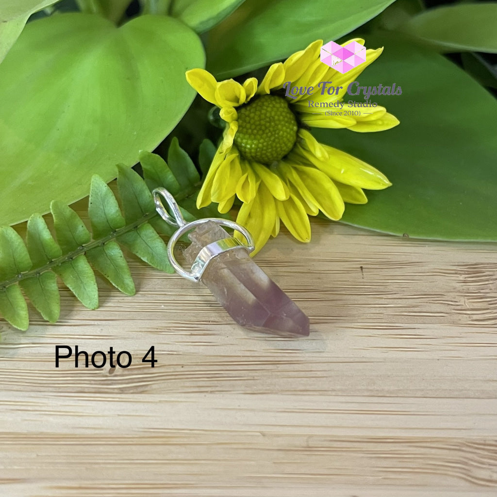 Raw Lithium Pendant (Brazil) Silver Plated Pendants & Necklaces