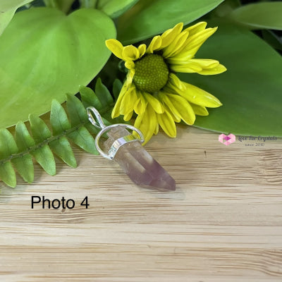 Raw Lithium Pendant (Brazil) Silver Plated Pendants & Necklaces