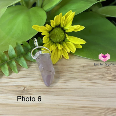 Raw Lithium Pendant (Brazil) Silver Plated Pendants & Necklaces