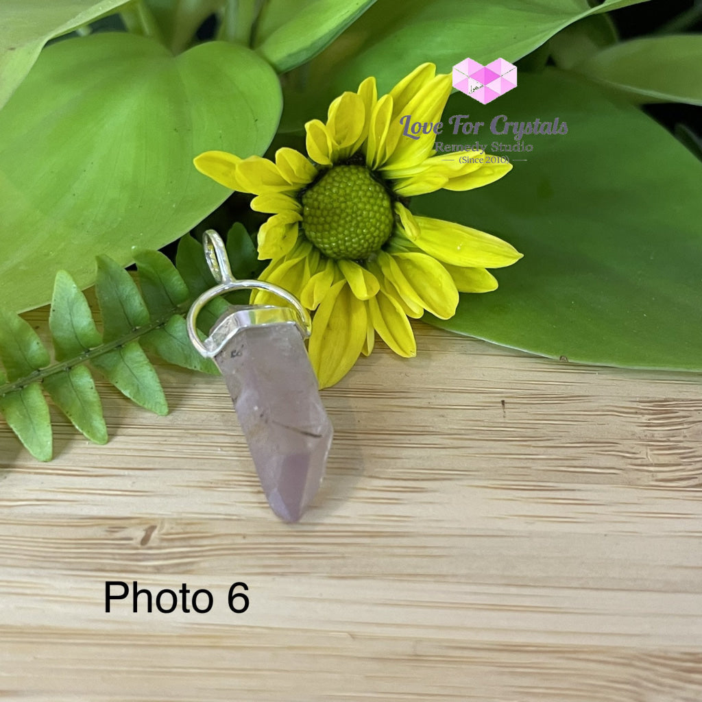 Raw Lithium Pendant (Brazil) Silver Plated Pendants & Necklaces