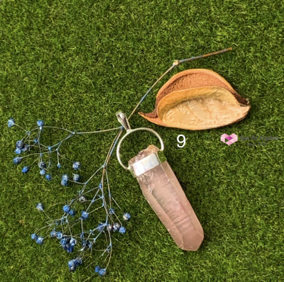 Raw Lithium Pendant (Brazil) Silver Plated Pendants & Necklaces