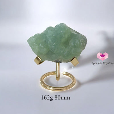 Raw Prehnite on Stand (Heart Knowing • Healing • Divine Order) Pre-coded Activated 162g 80mm Raw