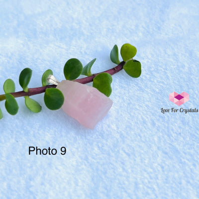 Raw Rose Quartz Pendant (Brazil) 20-45Mm Pendants & Necklaces