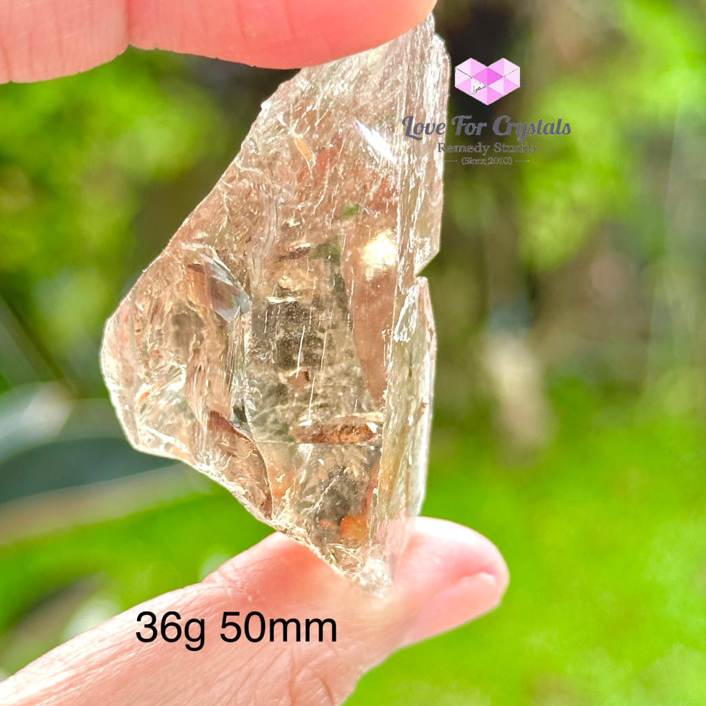 Red Epidote In Smoky Quartz Pocket Size (Aaa) Brazil Raw Stones