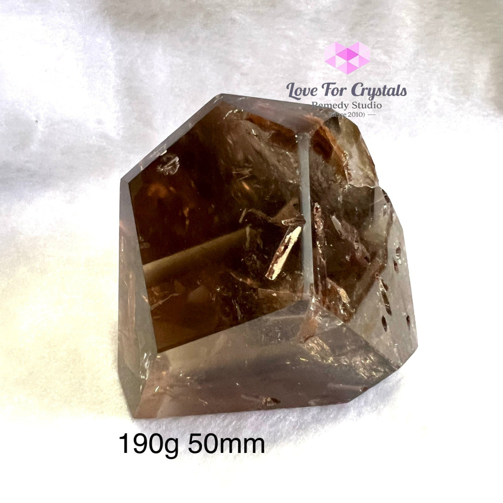 Red Epidote In Smoky Quartz Polished (Brazil) Aaaa Stones