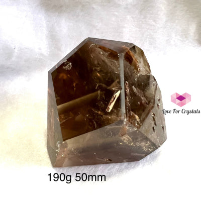 Red Epidote In Smoky Quartz Polished (Brazil) Aaaa Stones