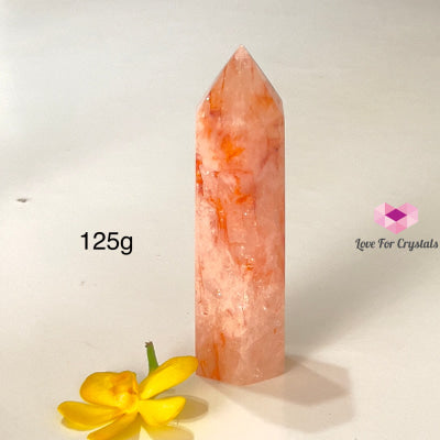 Red Hematoid Fire Quartz Point (Brazil) Aaa Grade 125G 100Mm Crystal Point