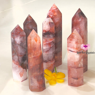 Red Hematoid Fire Quartz Point (Brazil) Aaa Grade Crystal Point